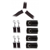 Комплект наручников и поножей LUXURIOUS BED RESTRAINT CUFF SET - Blush Novelties - купить с доставкой в Петрозаводске