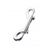 Серебристый двухсторонний карабин TOYFA Metal - ToyFa - купить с доставкой в Петрозаводске