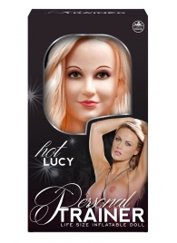 Надувная кукла с вибрацией и 2 любовными отверстиями Hot Lucy Lifesize Love Doll - NMC - в Петрозаводске купить с доставкой