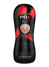 Мастурбатор-вагина Vibrating Pussy Stroker с вибрацией - Pipedream - в Петрозаводске купить с доставкой