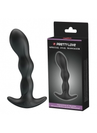 Черный анальный стимулятор простаты с вибрацией Special Anal Massager - 14,5 см. - Baile - в Петрозаводске купить с доставкой
