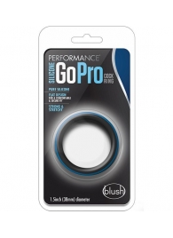 Черно-синее эрекционное кольцо Silicone Go Pro Cock Ring - Blush Novelties - в Петрозаводске купить с доставкой