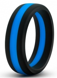 Черно-синее эрекционное кольцо Silicone Go Pro Cock Ring - Blush Novelties - в Петрозаводске купить с доставкой