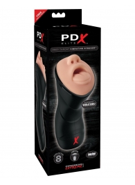 Мастурбатор-ротик Deep Throat Vibrating Stroker - Pipedream - в Петрозаводске купить с доставкой