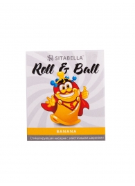 Стимулирующий презерватив-насадка Roll   Ball Banana - Sitabella - купить с доставкой в Петрозаводске