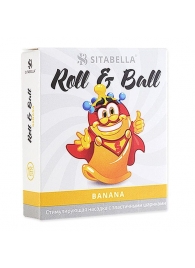 Стимулирующий презерватив-насадка Roll   Ball Banana - Sitabella - купить с доставкой в Петрозаводске