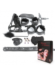 Чёрно-серебристый набор БДСМ - Notabu - купить с доставкой в Петрозаводске