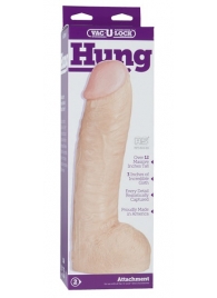 Огромная насадка-реалистик Vac-U-Lock Realistic Hung - 31,7 см. - Doc Johnson - купить с доставкой в Петрозаводске