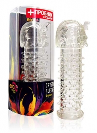 Закрытая прозрачная насадка на пенис Crystal Sleeve Faraon - 13,5 см. - Erowoman-Eroman - в Петрозаводске купить с доставкой