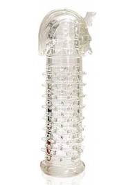 Закрытая прозрачная насадка на пенис Crystal Sleeve Faraon - 13,5 см. - Erowoman-Eroman - в Петрозаводске купить с доставкой
