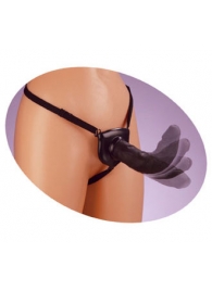 Черный податливый страпон Posable Partner Strap-On - 17,8 см. - Pipedream - купить с доставкой в Петрозаводске