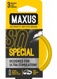 Презервативы с точками и рёбрами в железном кейсе MAXUS Special - 3 шт. - Maxus - купить с доставкой в Петрозаводске
