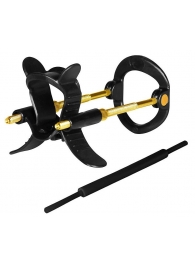 Черно-золотистый экстендер для пениса Sex Expert - Sex Expert - в Петрозаводске купить с доставкой