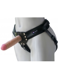 Черный пояс-трусики с двумя насадками  Экзотик-Linda  - 15,5 и 10,5 см. - LOVETOY (А-Полимер) - купить с доставкой в Петрозаводске