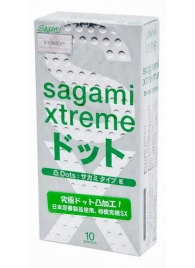 Презервативы Sagami Xtreme Type-E с точками - 10 шт. - Sagami - купить с доставкой в Петрозаводске