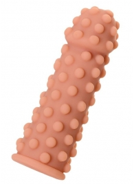 Телесная реалистичная насадка KOKOS Extreme Sleeve 02 с дополнительной стимуляцией - 12,7 см. - KOKOS - в Петрозаводске купить с доставкой