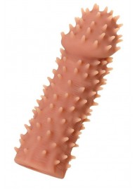 Телесная реалистичная насадка KOKOS Extreme Sleeve 07 с дополнительной стимуляцией - 12,7 см. - KOKOS - в Петрозаводске купить с доставкой