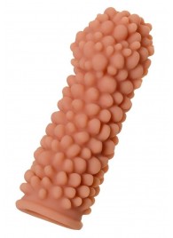 Телесная реалистичная насадка KOKOS Extreme Sleeve 08 с дополнительной стимуляцией - 12,7 см. - KOKOS - в Петрозаводске купить с доставкой