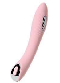 Розовый силиконовый вибратор с электростимуляцией TESLA G-POINT - 21 см. - ToyFa - купить с доставкой в Петрозаводске