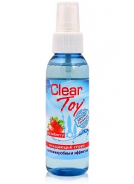 Очищающий спрей для игрушек CLEAR TOY Strawberry - 100 мл. - Биоритм - купить с доставкой в Петрозаводске