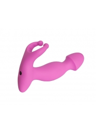 Розовый стимулятор простаты с усиками - 15 см. - 4sexdreaM - в Петрозаводске купить с доставкой