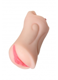 Телесный двусторонний мастурбатор Fruity Tongue - ротик и вагина - ToyFa - в Петрозаводске купить с доставкой