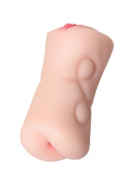 Телесный двусторонний мастурбатор Rich Fruit - вагина и анус - ToyFa - в Петрозаводске купить с доставкой