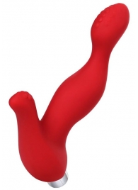 Красный силиконовый вибростимулятор простаты Proman - 12,5 см. - ToyFa - в Петрозаводске купить с доставкой