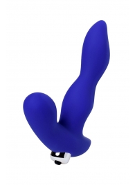 Синий силиконовый вибростимулятор простаты Stroman - 14,5 см. - ToyFa - в Петрозаводске купить с доставкой