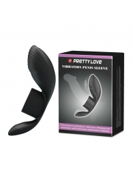 Черное кольцо на пенис с вибрацией Vibration Penis Sleeve - Baile - в Петрозаводске купить с доставкой