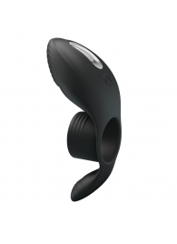 Черное кольцо на пенис с вибрацией Vibration Penis Sleeve - Baile - в Петрозаводске купить с доставкой