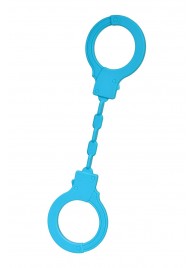 Голубые силиконовые наручники A-Toys без ключа - A-toys - купить с доставкой в Петрозаводске