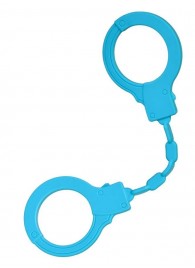 Голубые силиконовые наручники A-Toys без ключа - A-toys - купить с доставкой в Петрозаводске