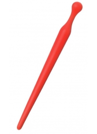 Красный силиконовый уретральный плаг - 10 см. - ToyFa - купить с доставкой в Петрозаводске