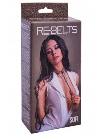 Коричневый поводок и чокер с кольцом Sofi - Rebelts - купить с доставкой в Петрозаводске
