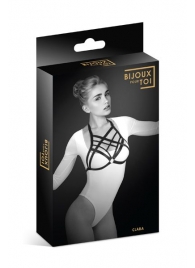 Черная упряжь на грудь Clara - Bijoux Pour Toi - купить с доставкой в Петрозаводске