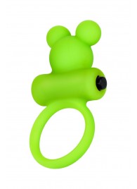 Зеленое виброкольцо на пенис A-Toys - A-toys - в Петрозаводске купить с доставкой