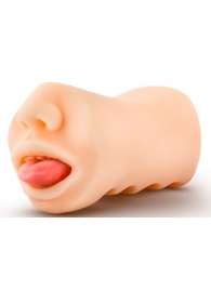 Телесный мастурбатор-ротик с язычком Oral Anne - Blush Novelties - в Петрозаводске купить с доставкой