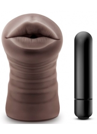 Коричневый мастурбатор-ротик Heather - Blush Novelties - в Петрозаводске купить с доставкой