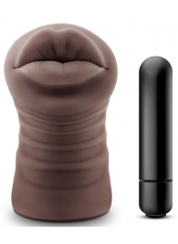Коричневый мастурбатор-ротик Renee - Blush Novelties - в Петрозаводске купить с доставкой