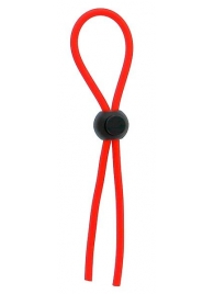 Красное эрекционное лассо с одной бусиной-утяжкой STRETCHY THIN LASSO - Dream Toys - в Петрозаводске купить с доставкой