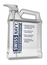 Канистра лубриканта Swiss Navy Water Based Lube на водной основе - 3,8 л. - Swiss navy - купить с доставкой в Петрозаводске