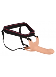 Силиконовый полый страпон на ремнях Silicone Strap-on - 16 см. - Orion - купить с доставкой в Петрозаводске