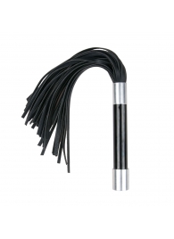 Черная плеть Easytoys Flogger With Metal Grip - 38 см. - Easy toys - купить с доставкой в Петрозаводске