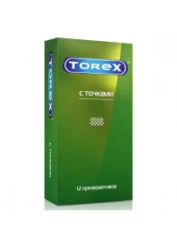 Текстурированные презервативы Torex  С точками  - 12 шт. - Torex - купить с доставкой в Петрозаводске