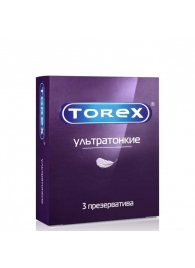Презервативы Torex  Ультратонкие  - 3 шт. - Torex - купить с доставкой в Петрозаводске