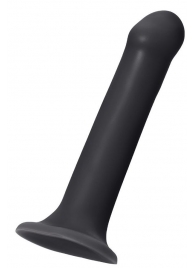 Черный фаллос на присоске Silicone Bendable Dildo XL - 20 см. - Strap-on-me - купить с доставкой в Петрозаводске