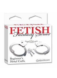 Металлические наручники Beginner s Metal Cuffs - Pipedream - купить с доставкой в Петрозаводске
