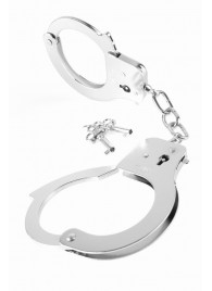 Металлические серебристые наручники Designer Metal Handcuffs - Pipedream - купить с доставкой в Петрозаводске