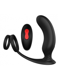 Черный массажер простаты REMOTE P-PLEASER - Dream Toys - в Петрозаводске купить с доставкой